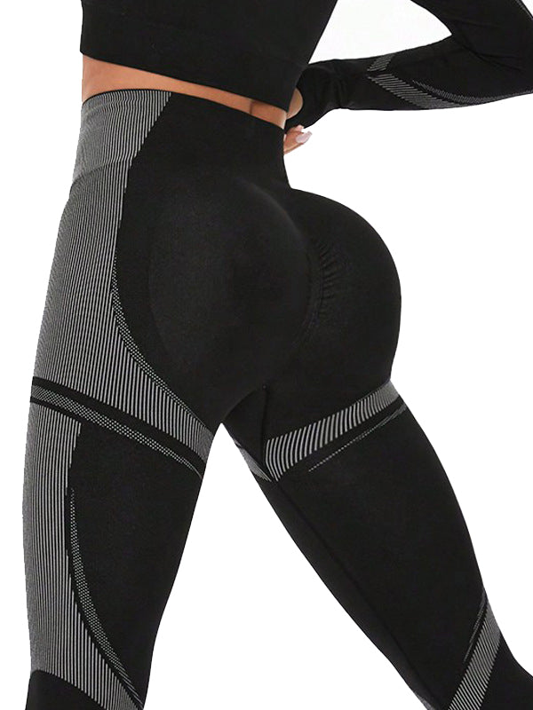 LiviaGym Female Scrunch Bum Seamless Elastic Tight Quick-dry Tracksuit