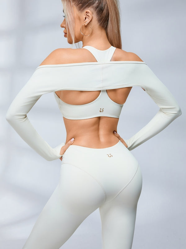 LiviaGym Female Super Push-Up Twist Thumbhole Tracksuit