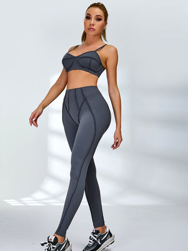 LiviaGym Female Super “Future Interstellar” Stylish&Sexy Push Up Hip-lift Tracksuit