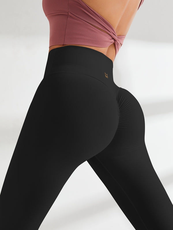 LiviaGym Female High-waisted Hair-grinding Nude Yoga Leggings