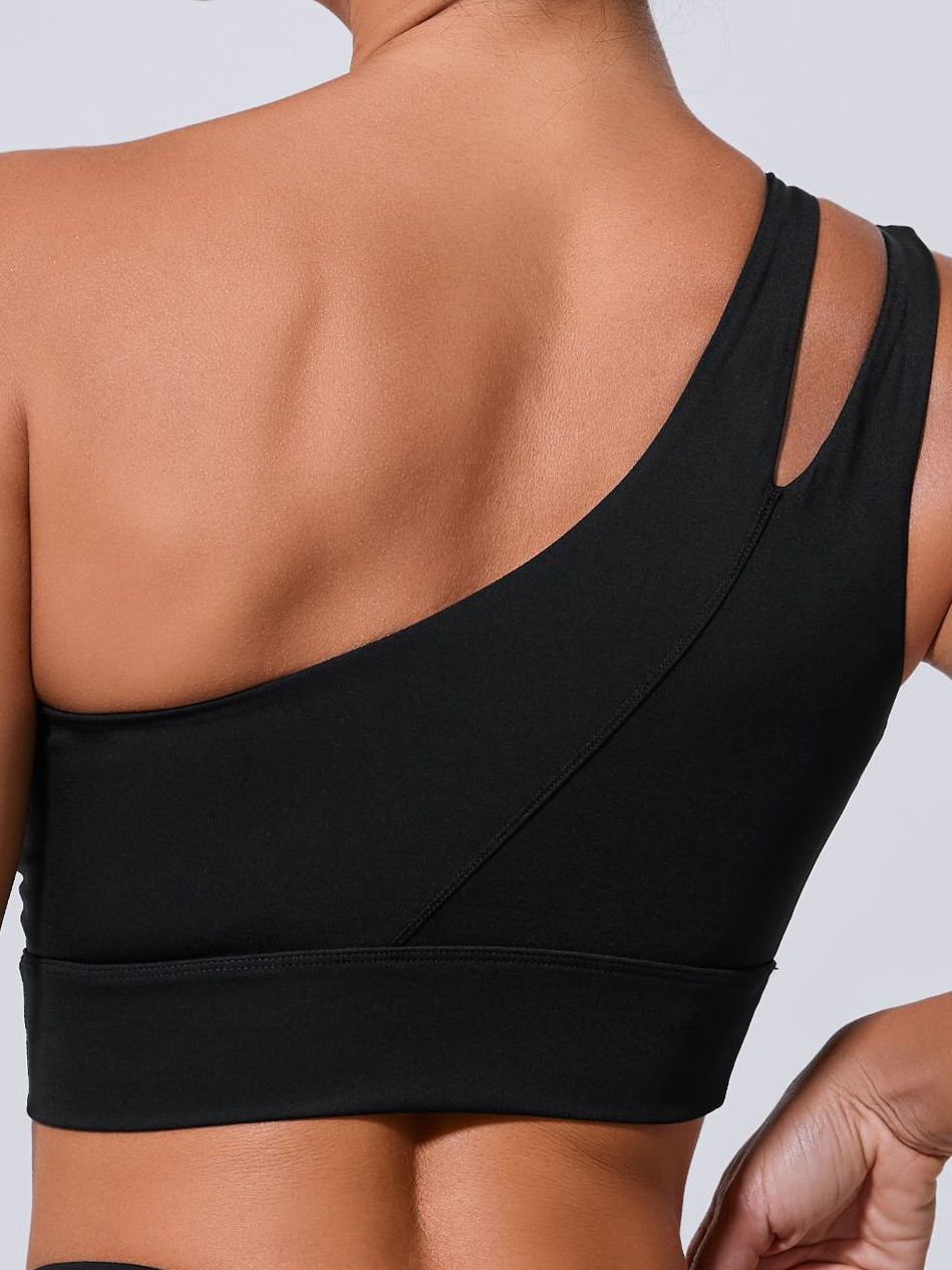 LiviaGym Female Solid Color Tailoring Backless Quick Dry Sports Bras