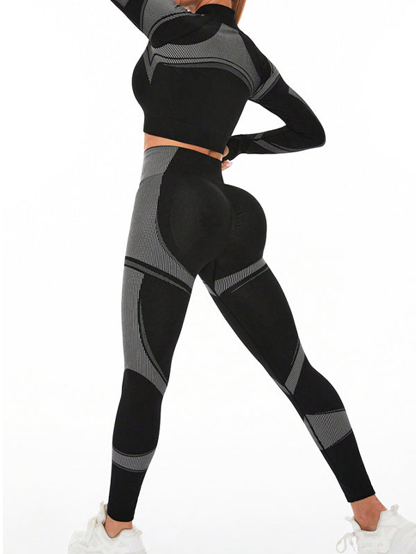 LiviaGym Female Scrunch Bum Seamless Elastic Tight Quick-dry Tracksuit