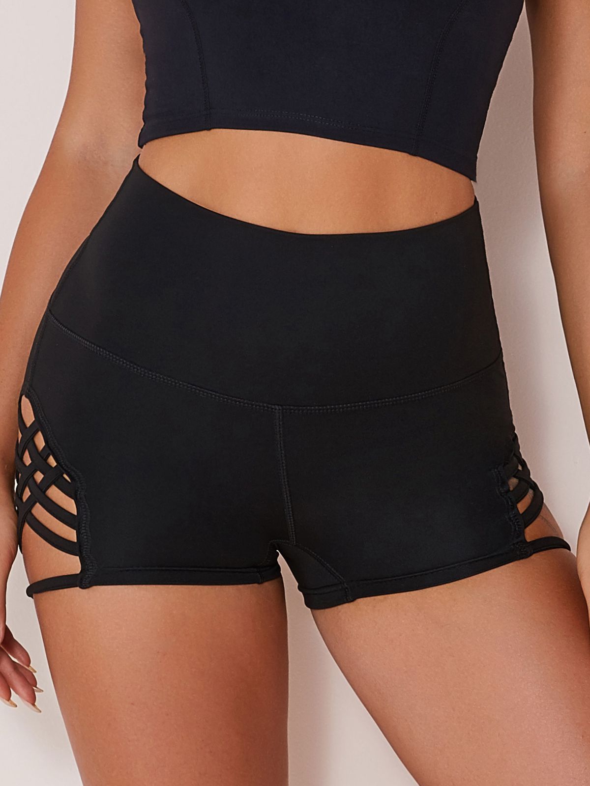 LiviaGym Female High Waist Sexy Hot Spandex Gym Booty Shorts