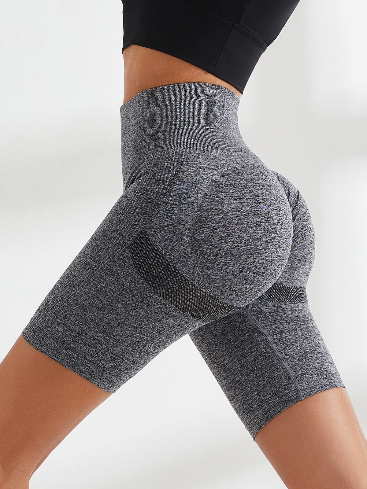 LiviaGym Female Tight High Waist Hip Yoga Shorts