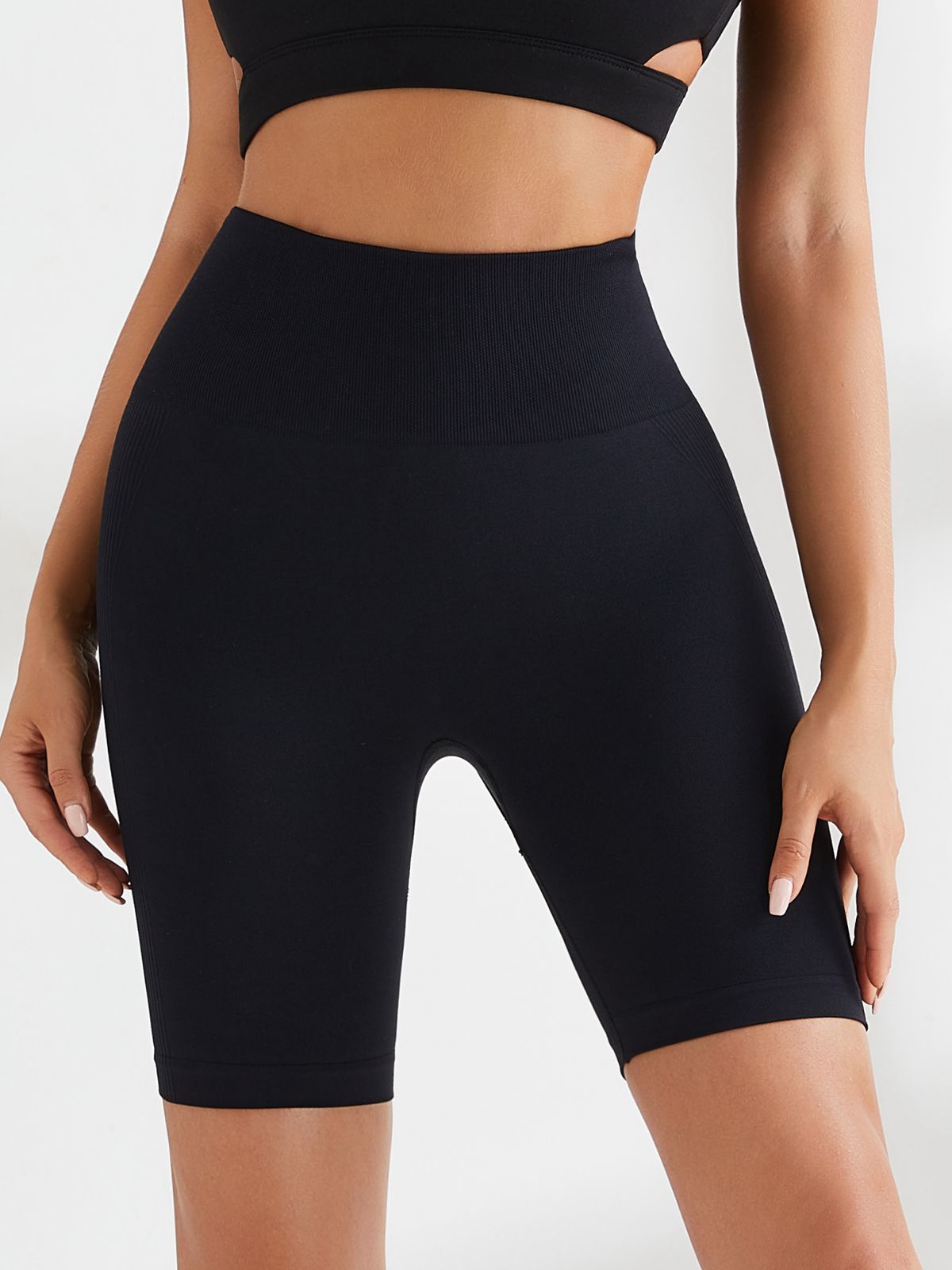 LiviaGym Female Tight High Waist Hip Yoga Shorts