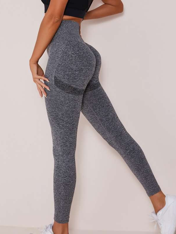 LiviaGym Female High-waist Skinny Stretch Mesh Stitching Fitness Sportswear