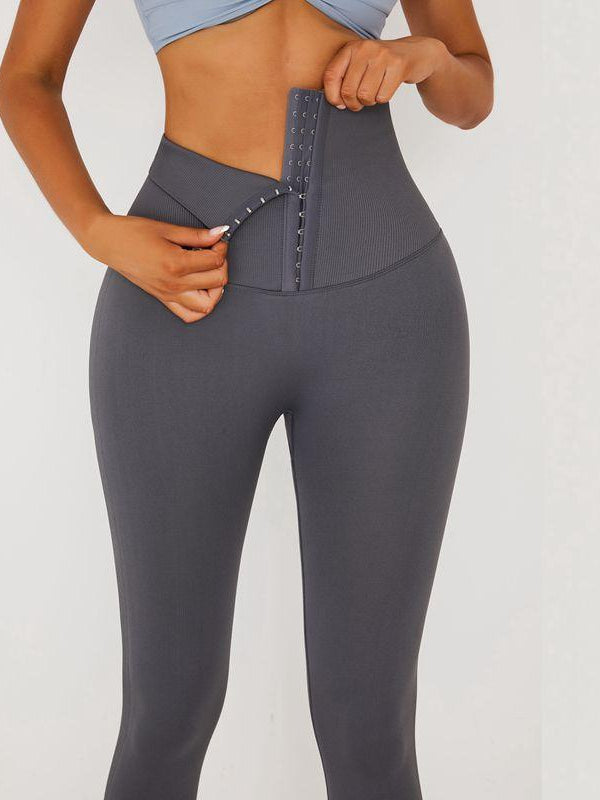 LiviaGym Female Add Velvet Padded High Waist Hip Yoga Corset  Racerback Sportswear