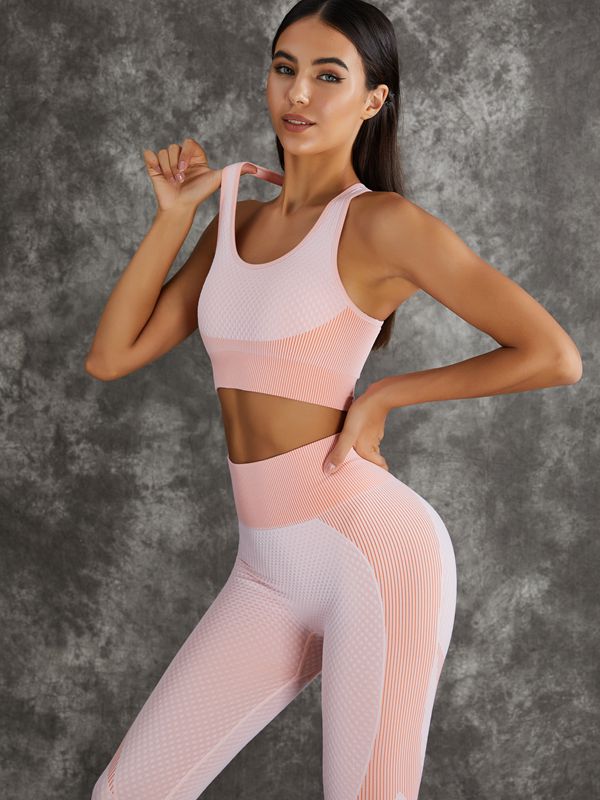 LiviaGym Female 3 Pieces Long Sleeve Zippers Fitness Sportswear