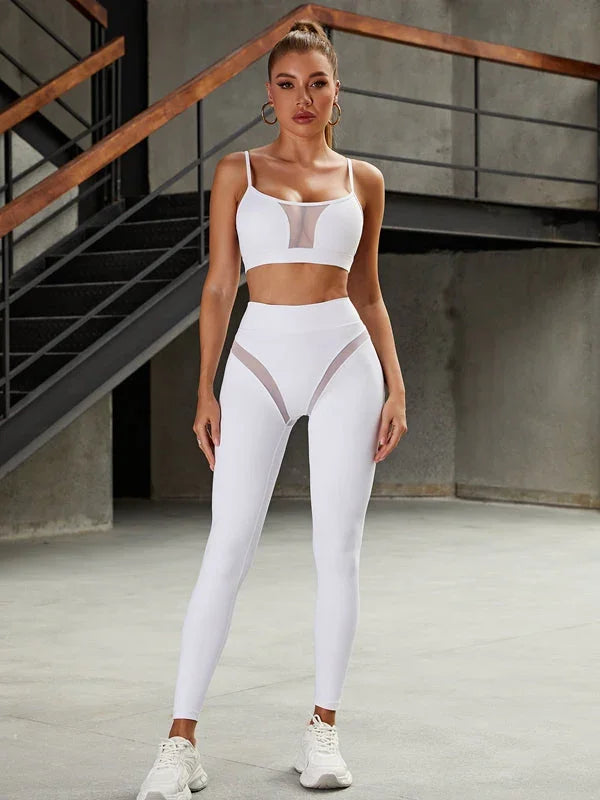 LiviaGym Female Super Sexy Unique Mesh Hip-lift Leggings