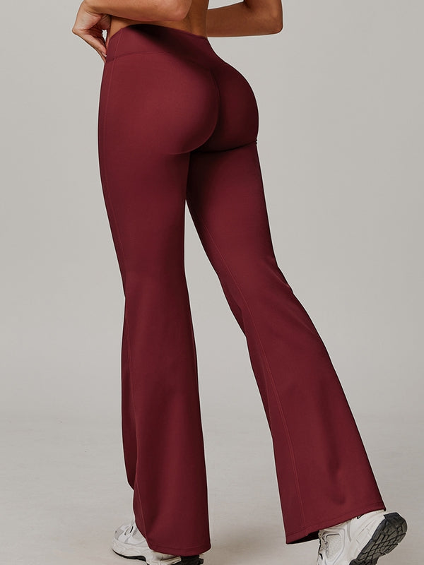 LiviaGym Female Sexy V-shape Waist Flare Backless Short Tracksuit