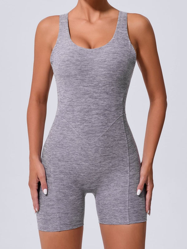 LiviaGym Female Backless Hip-lift Romper