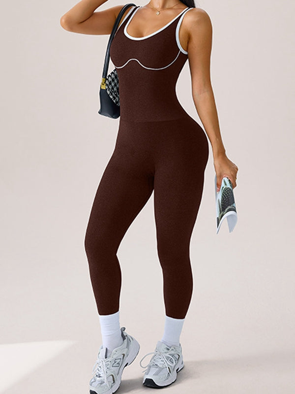 LiviaGym Female Backless Jumpsuit