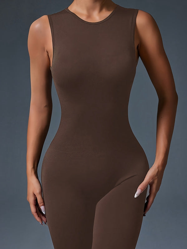 LiviaGym Female Backless Scrunch Bum Jumpsuit