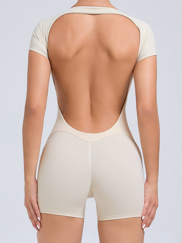 LiviaGym Female Backless Hip-lift Romper