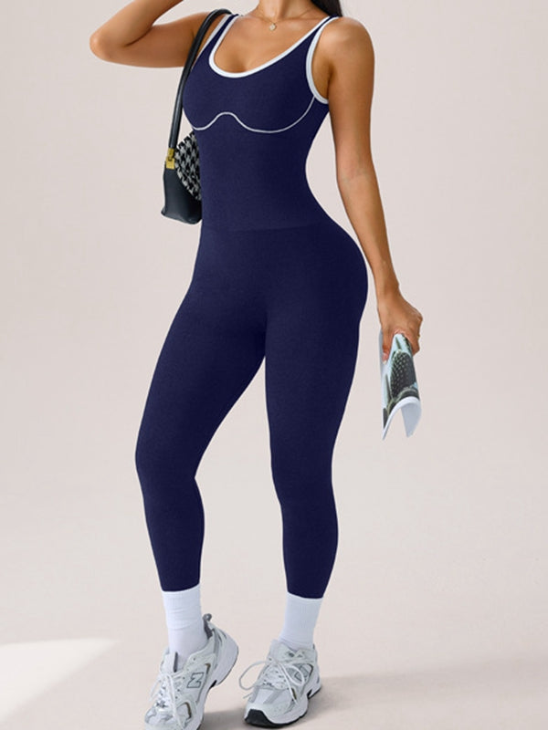 LiviaGym Female Backless Jumpsuit