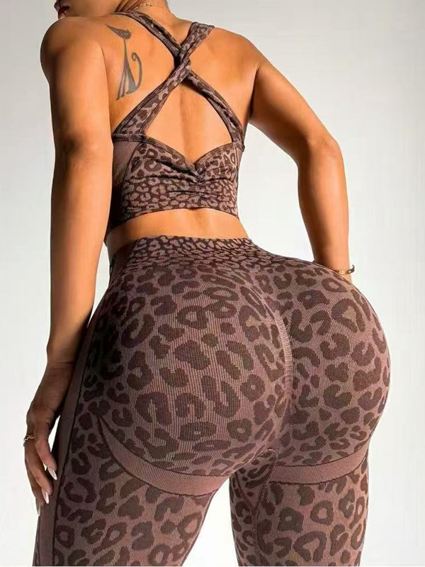 LiviaGym Female Leopard Print Tracksuit