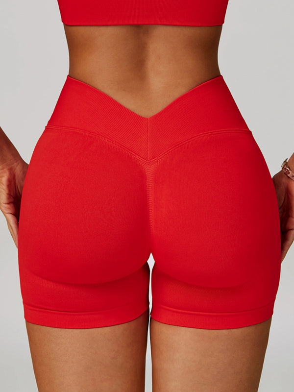 LiviaGym Female Deep V Back Seamless High-rise Tracksuit