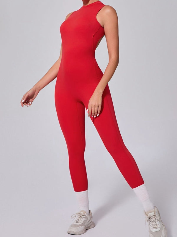 LiviaGym Female Backless Scrunch Bum Jumpsuit