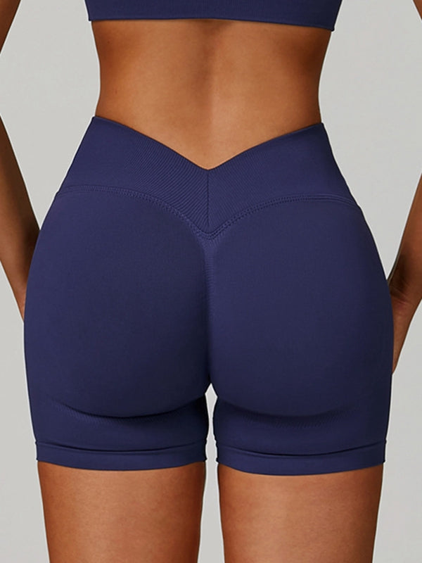 LiviaGym Female Deep V Back Seamless High-rise Tracksuit