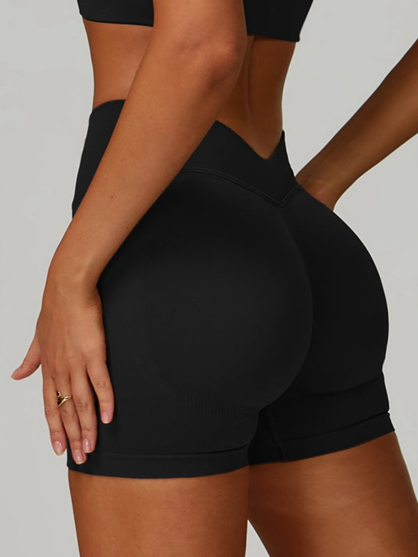 LiviaGym Female Deep V Back Seamless High-rise Tracksuit